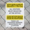 Signmission Visitors Must Register Bilingual OSHA Security Notice Sign, Plastic, 12in W x 18in L, 2PK OS-2PACK-SN-P-1218-L-11666 - alternate 3